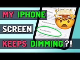 Screen Brightness Keeps Dimming? TRY THIS… (iPHONE, iPAD & MAC)