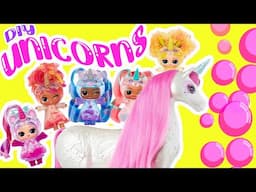 LOL Surprise Unicorn Dolls Transformation! DIY Make Your Own Unicorn Craft