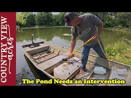 You Guys Were Right, I Should Have Done this Years Ago. Treating Pond from the Boat & Discing Field