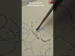 Do you want to make 3d plaster art #creativecat #diy #3dplasterart