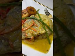 How To Make Coconut Red Snapper Fillet!                #cooking #pumpkinrice #redsnapper #shorts
