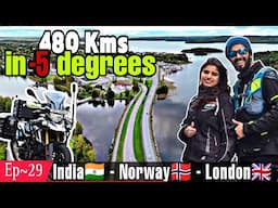 Ep~29 Riding 480 Kms in -5 Degrees 😱 | FINLAND Aate hi Ye Kya Ho GYA