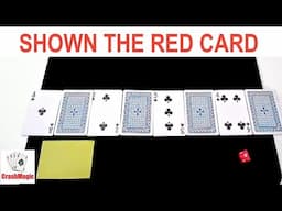 Shown The Red Card Magic Card Trick Performance