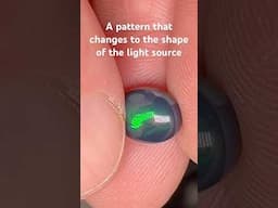 Opal Pattern That Change To The Shape Of The Light Source - Incredible! #opal  #chameleonpatternopal