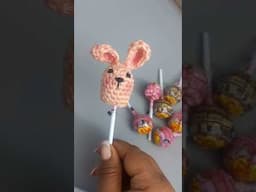 conejito para paleta #crochet #tejedoras
