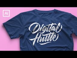 Lettering Speed Art - T-Shirt Design (Illustrator)