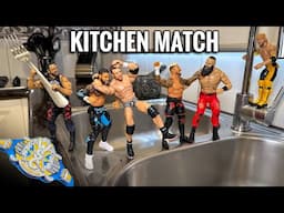 Kitchen 6-Man Elimination WWE Action Figure Match! Multiversal Championship