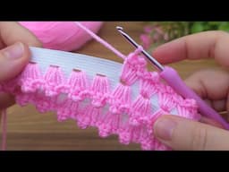 wow!!! I made crochet hairband with button tire !!! Let's watch #crochet