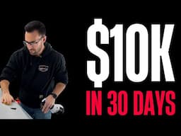 If I had to start my detailing business all over and make 10k in 30 days… I’d do THIS.