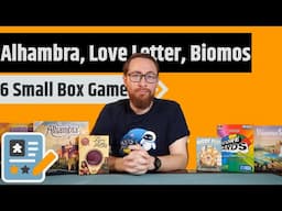 6 More Small Box Game Reviews - Alhambra, Love Letter, Score Cards  & More!