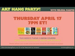 ART HANG PARTY! Let's draw BOOK COVERS with Jennifer Caloyeras / Books Are My People!
