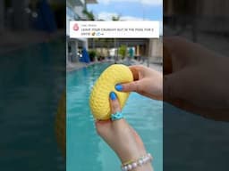 I LEFT MY CRUNCHY STRESS BALL IN THE POOL FOR 2 DAYS! 😳😱🥜💦