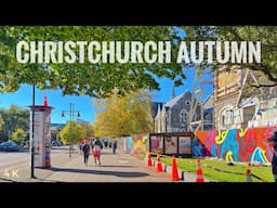 Christchurch Morning Walk Autumn 2025 4K | Cashel St | Cathedral Sq | New Zealand Walking Tour 4K