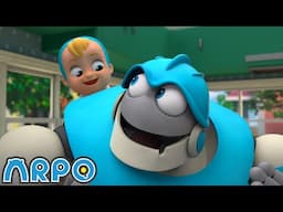 Hide and Seek Gone Game WRONG! | 30 Minutes of Arpo the Robot | Funny Preschool Cartoons