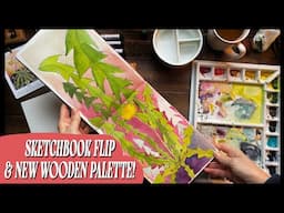 Sketchbook Flip Through and Wooden Watercolor Palette update