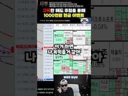 "그만 잘생겨져라 관식아" - 양사부 #해외선물 #나스닥 #해외선물실시간