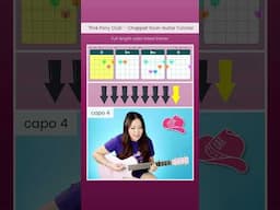 Pink Pony Club 🦄 Chappell Roan 💕 EASY Guitar Lesson Beginner Tutorial 🎸  #shorts #guitar #chords