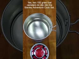 Yes, Two 100g Fuel Cans Do Fit in Stanley Adventure Cook Set #shorts