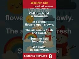 English listening: Weather Talk  #englishlistening #englishspeaking