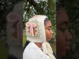 Crochet Pastel Bonnet #crochetheadband #crochet #crochetinspiration #crochetbonnet #diycrafts #knit