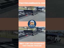 Custom 48ft x 8ft 6in wide Gooseneck Tiny House Trailer #tinyhouse #tinyhousetrailer