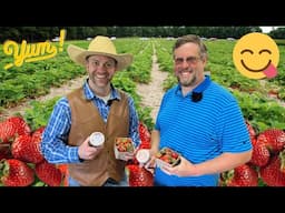 Strawberry Picking Fun and Making Jelly with Cowboy Jack