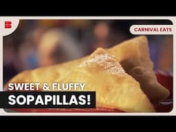 Sopapillas Dessert Covered in Cinnamon Sugar! | Carnival Eats