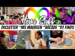 MAJOR ROOM DECLUTTER | FUN AT THE ARCADE | DOLLAR TREE FINDS | EASY MEAL