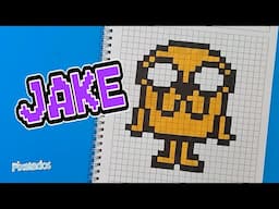 COMO DIBUJAR A JAKE de HORA DE AVENTURA en PIXEL ART - PIXELADOS
