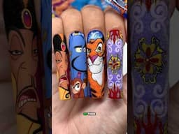 💙 $800 ALADDIN NAILS!😱🕌💅🏼 Would you pay it?! 👀 #nailart #disney #nailartdesigns #nails