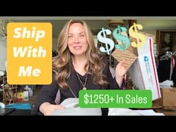 Poshmark Reseller Ship With Me $1250 + In Sales What Sold Online Fast For Huge Profits
