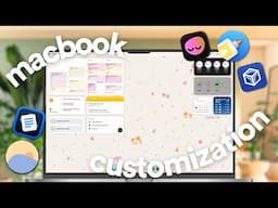 2025 macbook setup 🌷 customization, settings, widgets, productivity apps, etc!