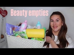 HUGE BEAUTY EMPTIES HAUL! 🧼 it’s a good one 😍