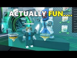 Trying the Beyblade X Roblox Game...