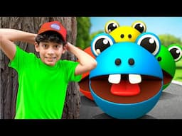 Pacman Park Story with Jason Gaming in Real Life