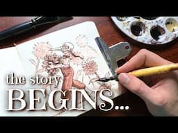 bringing my STORYBOOK to LIFE // + cozy ink drawing session