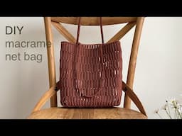 DIY | macrame net shoulder bag | 마크라메 네트 숄더 백