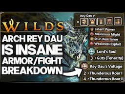 Monster Hunter Wilds - ARCH TEMPERED REY DAU IS BRUTAL - New Armor Skills, Fight Breakdown & Guide!