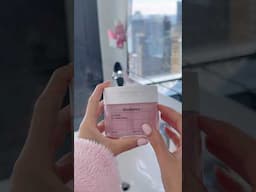 PINK SKINCARE ROUTINE 🌸 #skincare #asmr