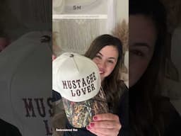 Custom Embroidered Hat, Mustache lover