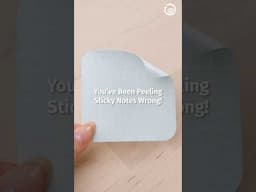 You’ve Been Peeling Sticky Notes Wrong 😱❌
