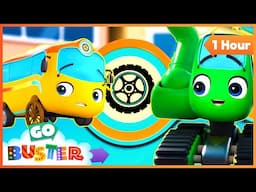 Buster's New Tyres! | Melody Time: Moonbug Kids Songs