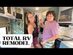 Female Couple Buys $8500 Camper to Call Home | Complete Remodel
