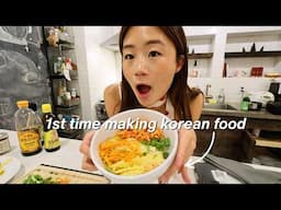 MAKING MYSELF A KOREAN DINNER FOR THE FIRST TIME...