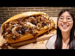 4-Ingredient Philly Cheesesteak 🥩 (America’s Most Famous Sandwich)