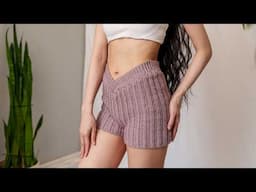 How to Crochet: Cute V Waist Band Shorts | Pattern & Tutorial DIY