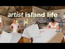 Life as a 23 yr old artist living on an island: makeover, packing orders, commissions & journaling
