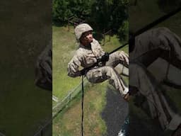 United States Marine Recruits (Men and Women) on Reppel Tower Parris Island