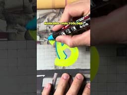 How to graffiti letter 'B'.. markers are @haltcolors 🔥 #graffiti #markers #art