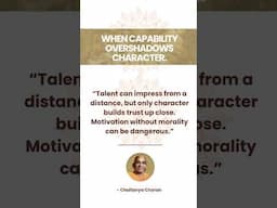 When Capability Overshadows Character  #chaitanyacharan #bhagavadgita #gitadaily
